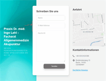 Tablet Screenshot of praxis-lehl.de